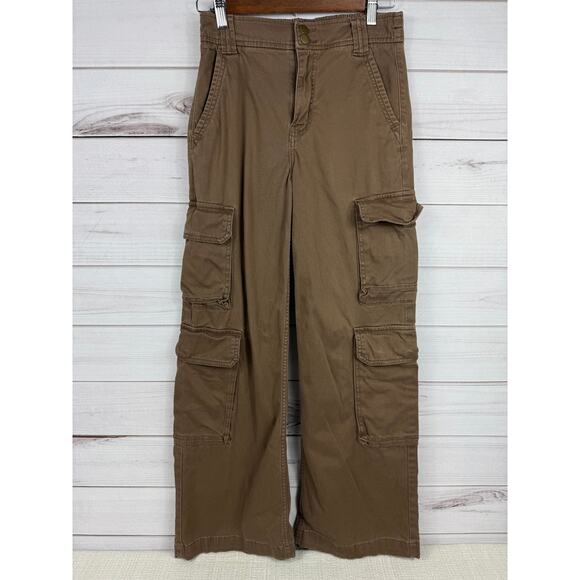 Arizona Jean Co Brown Cargo Wide Leg Pants Size 1 - Picture 1 of 7
